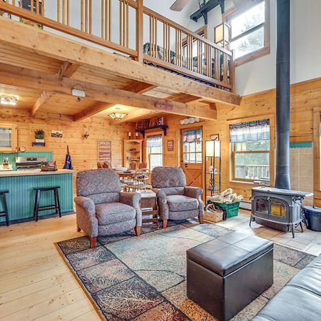 Secluded Black Hawk Log Cabin With Fire Pit! מראה חיצוני תמונה