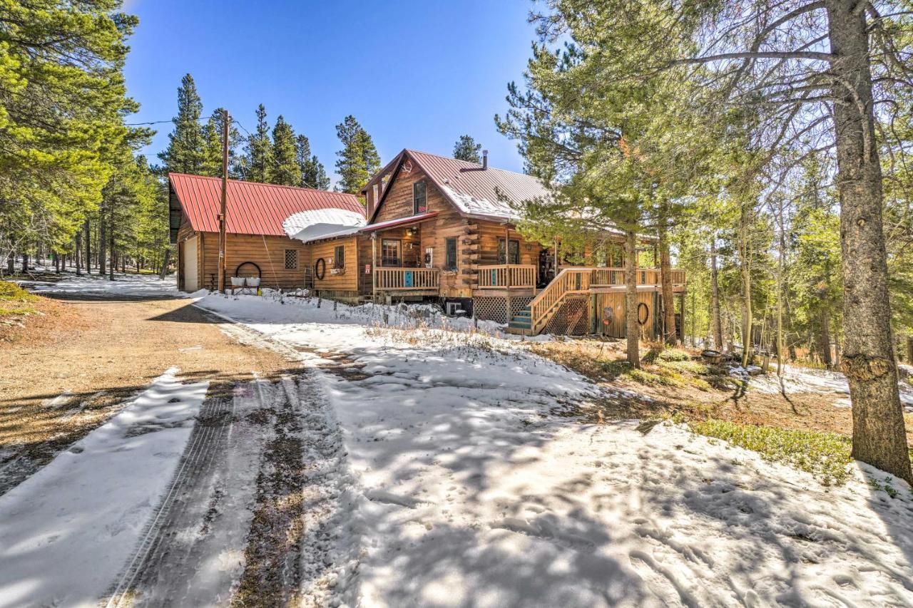 Secluded Black Hawk Log Cabin With Fire Pit! מראה חיצוני תמונה
