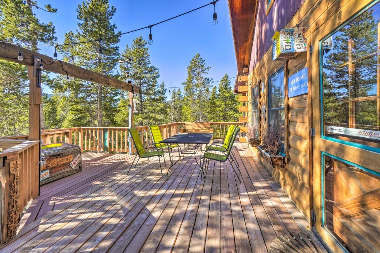 Secluded Black Hawk Log Cabin With Fire Pit! מראה חיצוני תמונה