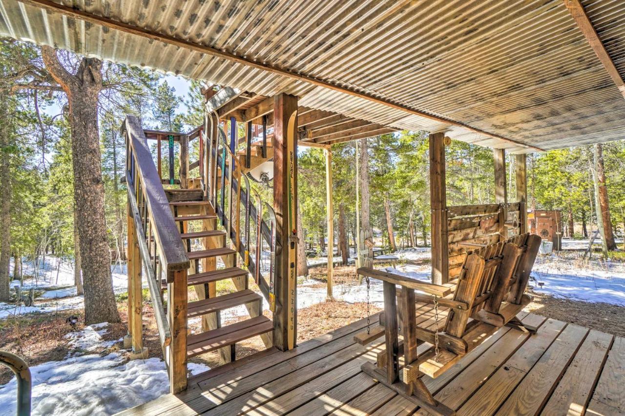 Secluded Black Hawk Log Cabin With Fire Pit! מראה חיצוני תמונה