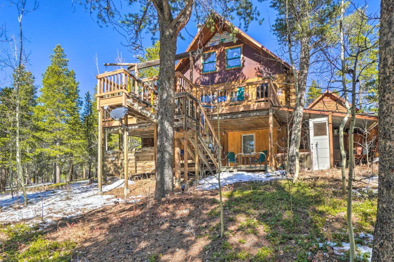 Secluded Black Hawk Log Cabin With Fire Pit! מראה חיצוני תמונה
