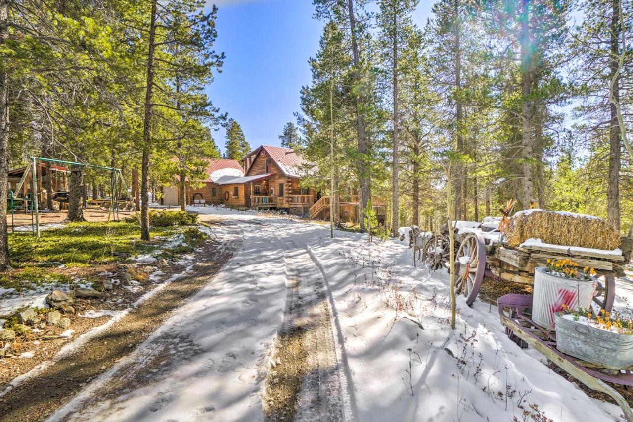 Secluded Black Hawk Log Cabin With Fire Pit! מראה חיצוני תמונה