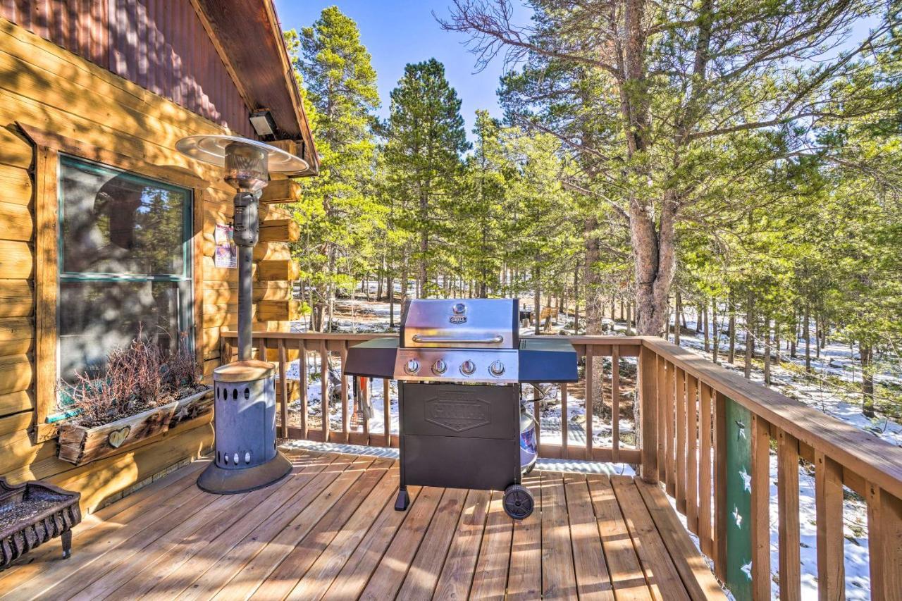 Secluded Black Hawk Log Cabin With Fire Pit! מראה חיצוני תמונה